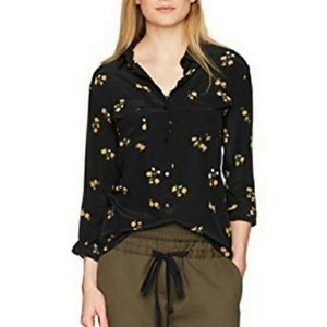 THE KOOPLES 100% Silk Floral Blouse sz S/M
